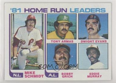 1982 Topps - [Base] #162 - Mike Schmidt, Tony Armas, Dwight Evans, Bobby Grich, Eddie Murray