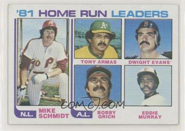 1982 Topps - [Base] #162 - Mike Schmidt, Tony Armas, Dwight Evans, Bobby Grich, Eddie Murray