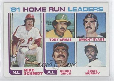 1982 Topps - [Base] #162 - Mike Schmidt, Tony Armas, Dwight Evans, Bobby Grich, Eddie Murray