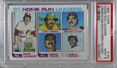 1982 Topps - [Base] #162 - Mike Schmidt, Tony Armas, Dwight Evans, Bobby Grich, Eddie Murray [PSA 9 MINT]