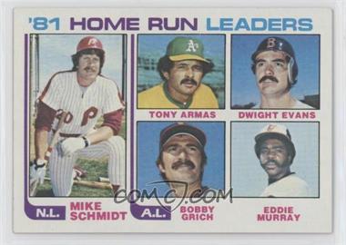 1982 Topps - [Base] #162 - Mike Schmidt, Tony Armas, Dwight Evans, Bobby Grich, Eddie Murray