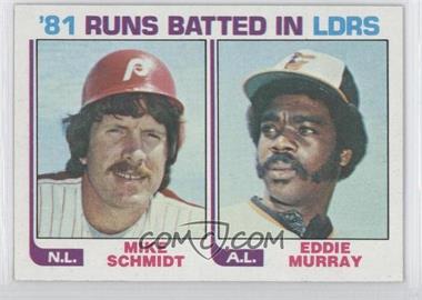 1982 Topps - [Base] #163 - Eddie Murray, Mike Schmidt