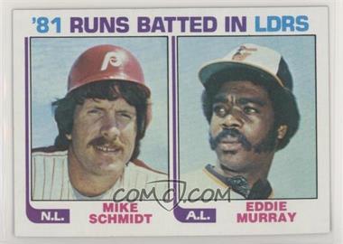 1982 Topps - [Base] #163 - Eddie Murray, Mike Schmidt