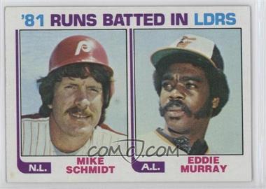 1982 Topps - [Base] #163 - Eddie Murray, Mike Schmidt