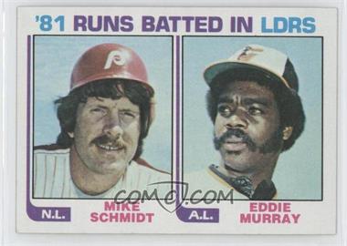 1982 Topps - [Base] #163 - Eddie Murray, Mike Schmidt