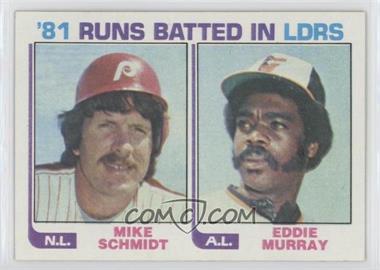 1982 Topps - [Base] #163 - Eddie Murray, Mike Schmidt