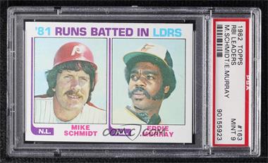 1982 Topps - [Base] #163 - Eddie Murray, Mike Schmidt [PSA 9 MINT]