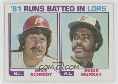 1982 Topps - [Base] #163 - Eddie Murray, Mike Schmidt [EX to NM]