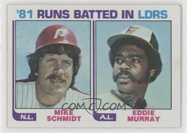 1982 Topps - [Base] #163 - Eddie Murray, Mike Schmidt