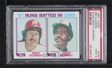 1982 Topps - [Base] #163 - Eddie Murray, Mike Schmidt [PSA 9 MINT]