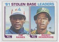 Tim Raines, Rickey Henderson [Noted]