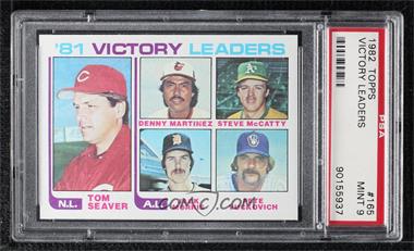 1982 Topps - [Base] #165 - Tom Seaver, Dennis Martinez, Steve McCatty, Jack Morris, Pete Vuckovich [PSA 9 MINT]