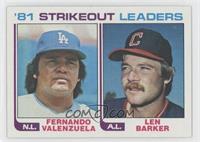 Fernando Valenzuela, Len Barker