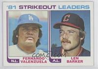 Fernando Valenzuela, Len Barker