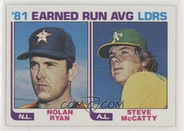 1982 Topps - [Base] #167 - Nolan Ryan, Steve McCatty
