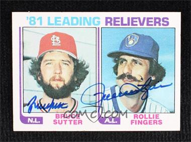 1982 Topps - [Base] #168 - Bruce Sutter, Rollie Fingers [JSA Certified COA Sticker]