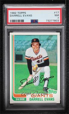 1982 Topps - [Base] #17 - Darrell Evans [PSA 7 NM]