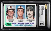 Future Stars - Bobby Bonner, Cal Ripken Jr., Jeff Schneider [CSG 8 NM…