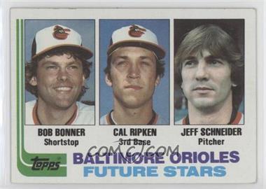 1982 Topps - [Base] #21 - Future Stars - Bobby Bonner, Cal Ripken Jr., Jeff Schneider