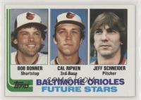 Future Stars - Bobby Bonner, Cal Ripken Jr., Jeff Schneider