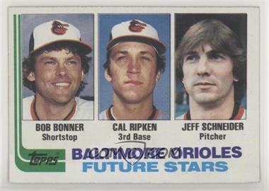 1982 Topps - [Base] #21 - Future Stars - Bobby Bonner, Cal Ripken Jr., Jeff Schneider