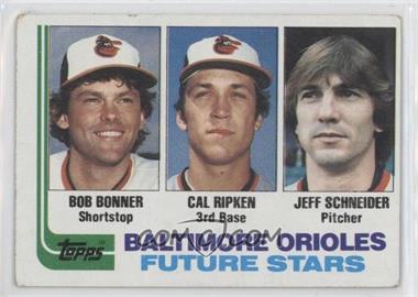 1982 Topps - [Base] #21 - Future Stars - Bobby Bonner, Cal Ripken Jr., Jeff Schneider [EX to NM]