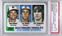 Future Stars - Bobby Bonner, Cal Ripken Jr., Jeff Schneider [PSA 8 NM…