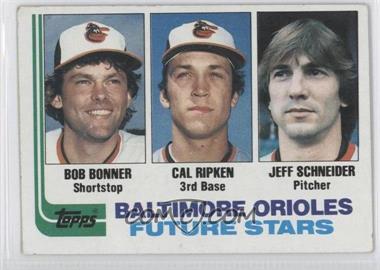 1982 Topps - [Base] #21 - Future Stars - Bobby Bonner, Cal Ripken Jr., Jeff Schneider