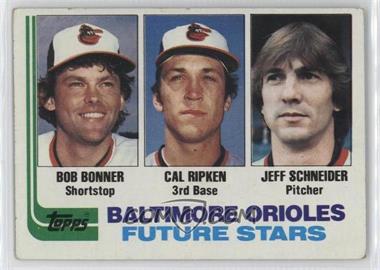 1982 Topps - [Base] #21 - Future Stars - Bobby Bonner, Cal Ripken Jr., Jeff Schneider [EX to NM]