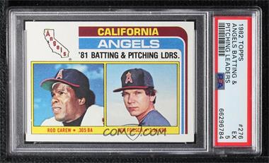 1982 Topps - [Base] #276 - Team Checklist - Rod Carew, Ken Forsch [PSA 5 EX]