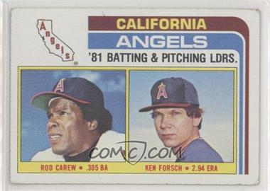 1982 Topps - [Base] #276 - Team Checklist - Rod Carew, Ken Forsch [Poor to Fair]