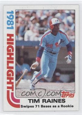 1982 Topps - [Base] #3 - Tim Raines