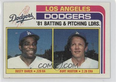 1982 Topps - [Base] #311 - Team Checklist - Dusty Baker, Burt Hooton