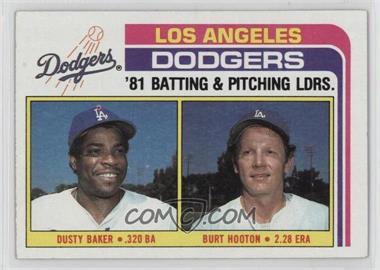 1982 Topps - [Base] #311 - Team Checklist - Dusty Baker, Burt Hooton