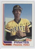 Pascual Perez (Pitcher Position on Front)