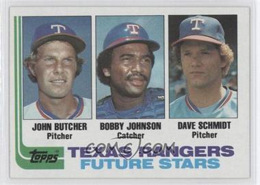 1982 Topps - [Base] #418 - Future Stars - John Butcher, Bobby Johnson, Dave Schmidt