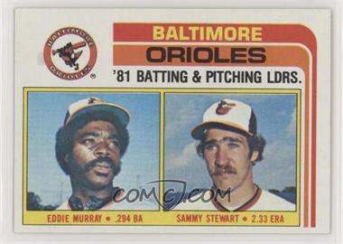 1982 Topps - [Base] #426 - Team Checklist - Eddie Murray, Sammy Stewart