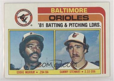 1982 Topps - [Base] #426 - Team Checklist - Eddie Murray, Sammy Stewart