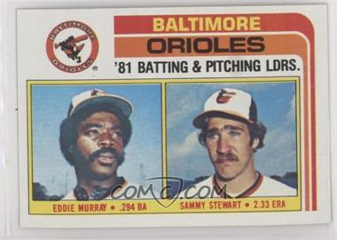 1982 Topps - [Base] #426 - Team Checklist - Eddie Murray, Sammy Stewart