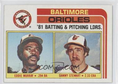 1982 Topps - [Base] #426 - Team Checklist - Eddie Murray, Sammy Stewart