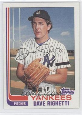 1982 Topps - [Base] #439 - Dave Righetti