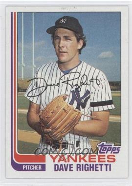 1982 Topps - [Base] #439 - Dave Righetti