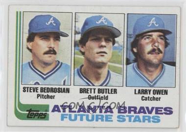 1982 Topps - [Base] #502 - Future Stars - Steve Bedrosian, Brett Butler, Larry Owen [EX to NM]