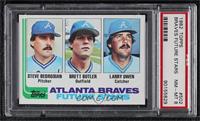 Future Stars - Steve Bedrosian, Brett Butler, Larry Owen [PSA 8 NM…