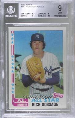 1982 Topps - [Base] #557 - Rich Gossage [BGS 9 MINT]