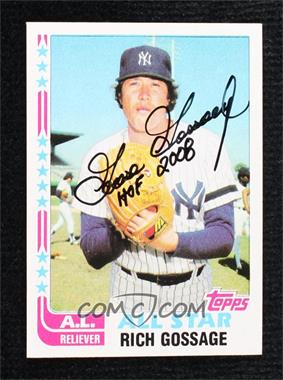 1982 Topps - [Base] #557 - Rich Gossage [JSA Certified COA Sticker]