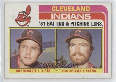 1982 Topps - [Base] #559 - Team Checklist - Mike Hargrove, Bert Blyleven [EX to NM]