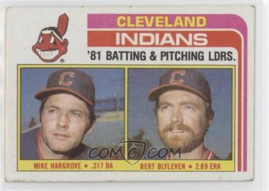 1982 Topps - [Base] #559 - Team Checklist - Mike Hargrove, Bert Blyleven [EX to NM]