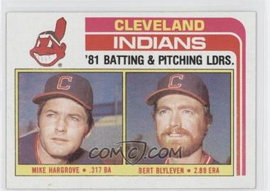 1982 Topps - [Base] #559 - Team Checklist - Mike Hargrove, Bert Blyleven