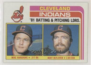 1982 Topps - [Base] #559 - Team Checklist - Mike Hargrove, Bert Blyleven